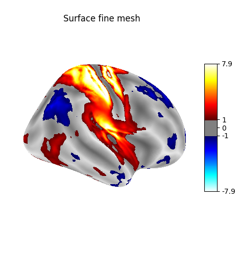 Surface fine mesh