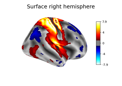 Making a surface plot of a 3D statistical map