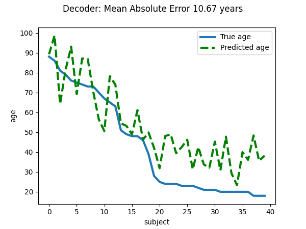 Decoder: Mean Absolute Error 10.67 years