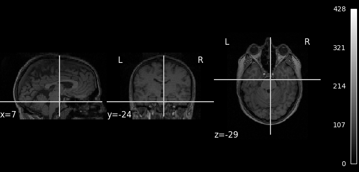 plot single subject single run